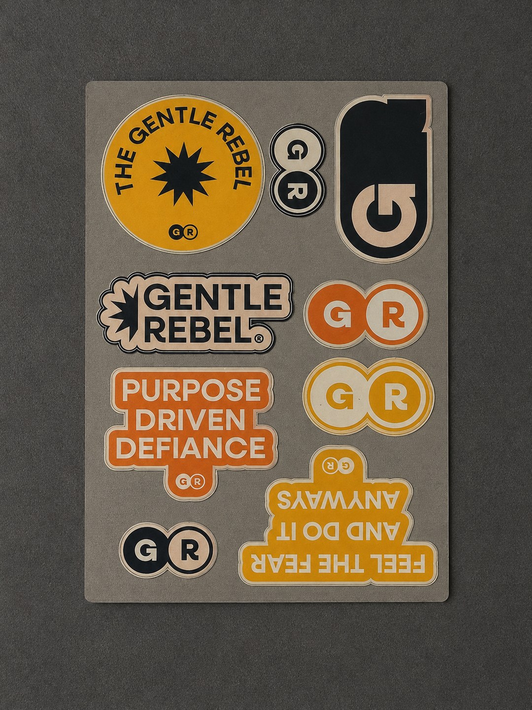 Gentle Rebel sticker sheet